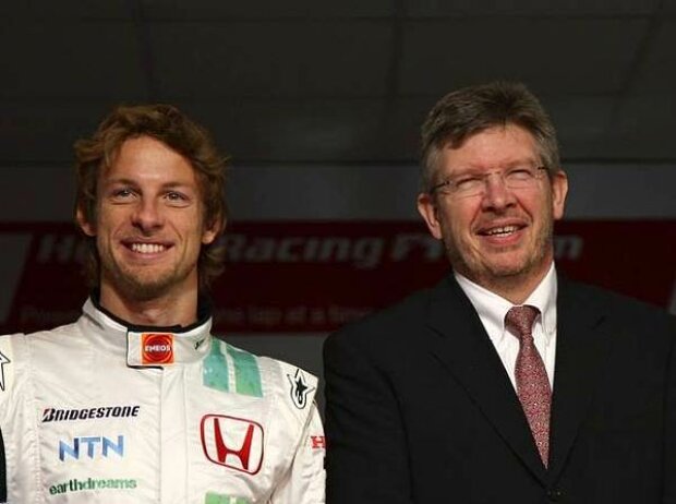 Titel-Bild zur News: Jenson Button und Ross Brawn