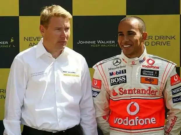 Mika Häkkinen und Lewis Hamilton Titel-Bild zur News: Mika Häkkinen und Lewis Hamilton