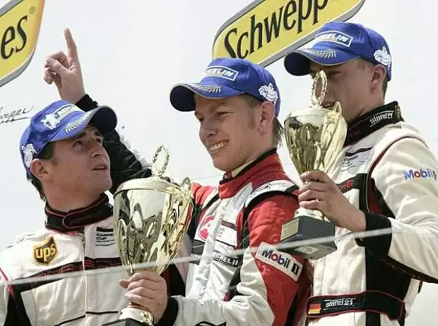 Martin Ragginger (AUT), Jan Seyffarth (GER), Marco Holzer (GER) Porsche Carrera Cup Deutschland Titel-Bild zur News: Martin Ragginger (AUT), Jan Seyffarth (GER), Marco Holzer (GER) Porsche Carrera Cup Deutschland