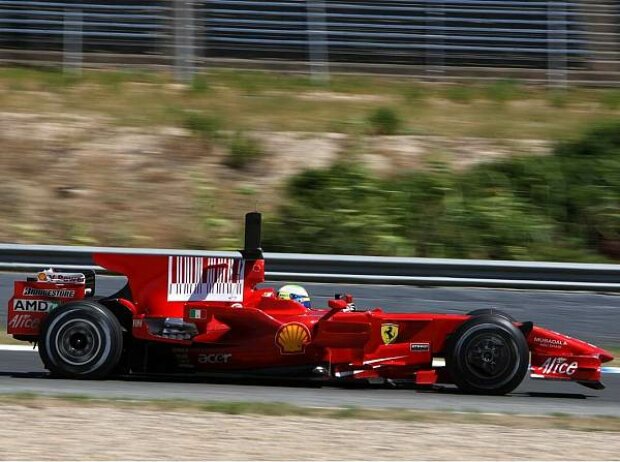 Titel-Bild zur News: Felipe Massa Ferrari Haifischflosse Jerez