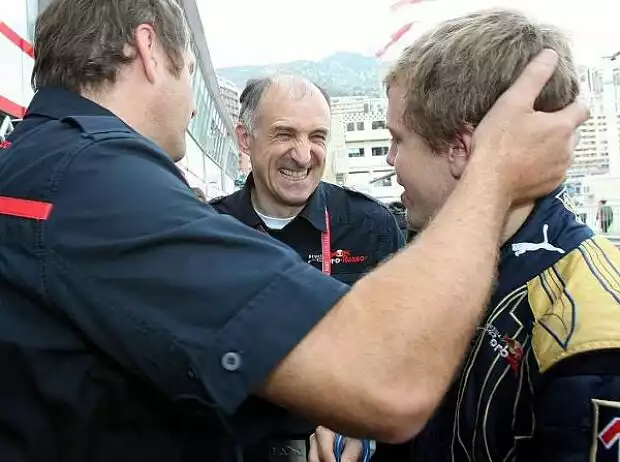 Gerhard Berger, Franz Tost und Sebastian Vettel Titel-Bild zur News: Gerhard Berger, Franz Tost und Sebastian Vettel