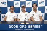 Andreas Zuber (Piquet), Romain Grosjean (ART) und Lucas di Grassi (Campos) 