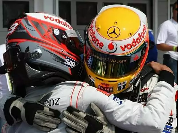 Heikki Kovalainen und Lewis Hamilton Titel-Bild zur News: Heikki Kovalainen und Lewis Hamilton