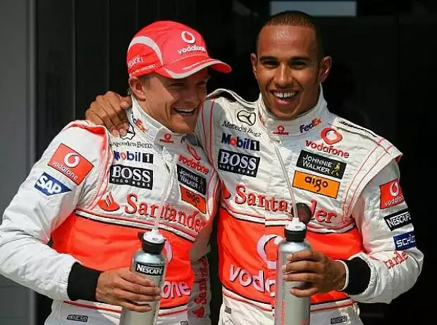 Heikki Kovalainen und Lewis Hamilton Titel-Bild zur News: Heikki Kovalainen und Lewis Hamilton