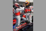Heikki Kovalainen und Lewis Hamilton (McLaren-Mercedes) 