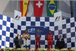 Andy Soucek (Super Nova), Sebastien Buemi (Arden) und Bruno Senna (iSport) 