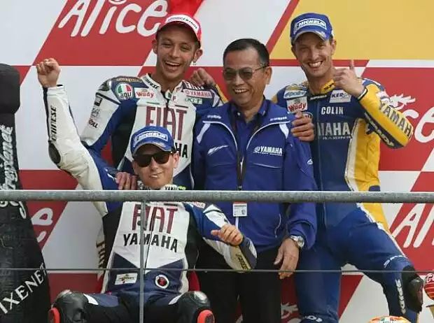 Podium in Le Mans 2008 Titel-Bild zur News: Podium in Le Mans 2008