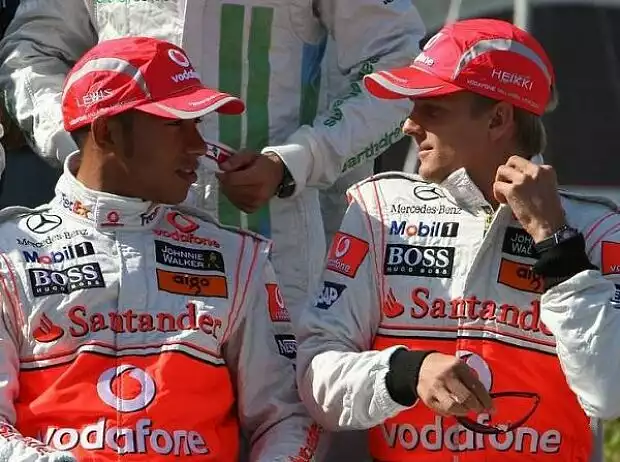 Lewis Hamilton und Heikki Kovalainen Titel-Bild zur News: Lewis Hamilton und Heikki Kovalainen