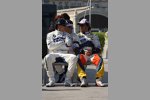 Robert Kubica (BMW Sauber F1 Team) und Fernando Alonso  (Renault) 