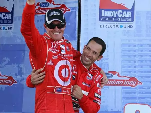 Scott Dixon , Helio Castroneves Titel-Bild zur News: Scott Dixon , Helio Castroneves