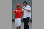 Felipe Massa (Ferrari) und Robert Kubica (BMW Sauber F1 Team) 