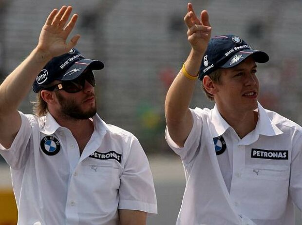 Titel-Bild zur News: Nick Heidfeld und Sebastian Vettel