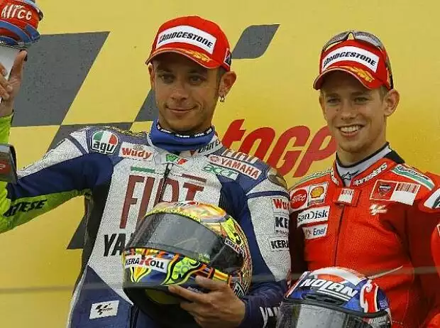 Valentino Rossi, Casey Stoner Titel-Bild zur News: Valentino Rossi, Casey Stoner