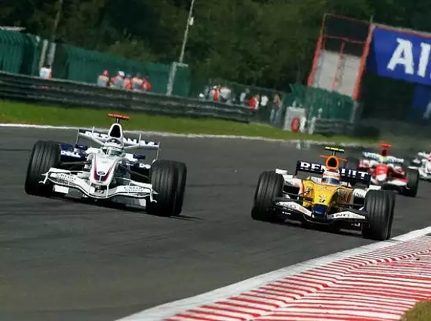 Nick Heidfeld und Heikki Kovalainen Titel-Bild zur News: Nick Heidfeld und Heikki Kovalainen