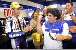 Valentino Rossi und Diego Maradona