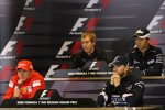 Oben: Sebastian Vettel (Toro Rosso) und Kazuki Nakajima (Williams), unten: Kimi Räikkönen (Ferrari) und Nick Heidfeld (BMW Sauber F1 Team) 