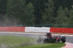 Sebastian Vettel (Toro Rosso) auf in Abwegen in Spa-Francorchamps