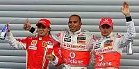 Bild zum Inhalt: Hamilton jubelt über "großartigen Tag"