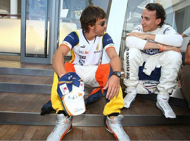 Titel-Bild zur News: Fernando Alonso und Robert Kubica