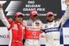 Bild zum Inhalt: Chaotisches Finale: Hamilton gewinnt vor Massa!