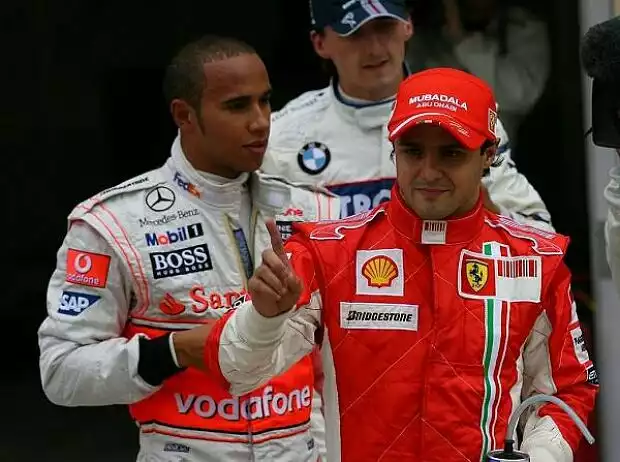 Titel-Bild zur News: Felipe Massa, Lewis Hamilton