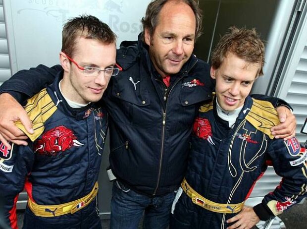 Titel-Bild zur News: Sébastien Bourdais, Gerhard Berger und Sebastian Vettel