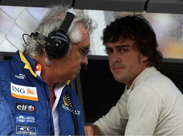 Titel-Bild zur News: Flavio Briatore und Fernando Alonso
