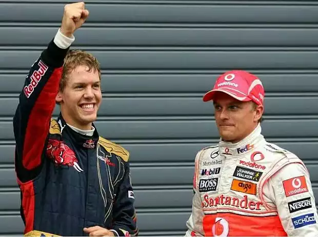 Sebastian Vettel und Heikki Kovalainen Titel-Bild zur News: Sebastian Vettel und Heikki Kovalainen