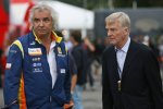 Flavio Briatore (Teamchef) und Max Mosley (FIA-Präsident) (Renault) 