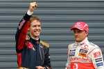 Sebastian Vettel (Toro Rosso) und Heikki Kovalainen (McLaren-Mercedes) 