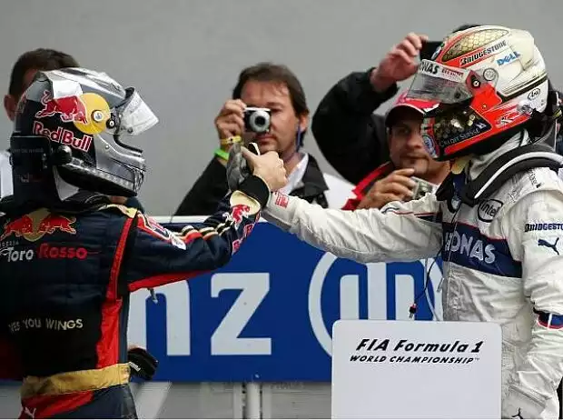 Sebastian Vettel und Robert Kubica Titel-Bild zur News: Sebastian Vettel und Robert Kubica