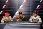 Heikki Kovalainen (McLaren-Mercedes), Sebastian Vettel (Toro Rosso) und Robert Kubica (BMW Sauber F1 Team) 