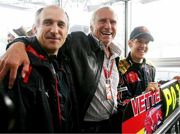 Franz Tost, Dietrich Mateschitz und Sebastian Vettel