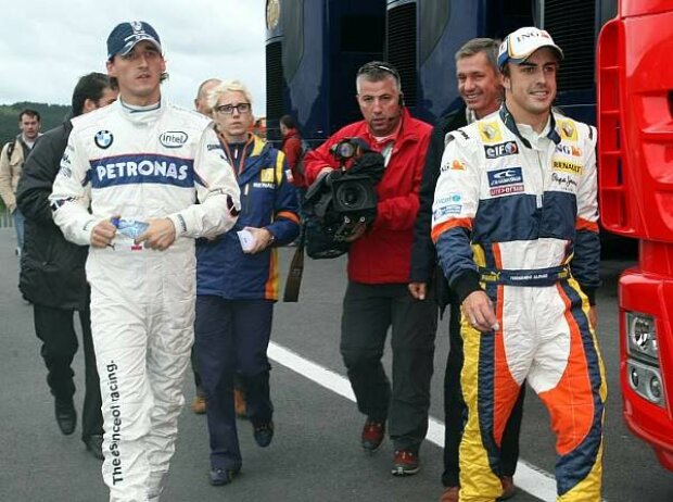 Titel-Bild zur News: Robert Kubica und Fernando Alonso
