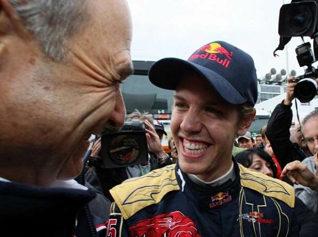 Titel-Bild zur News: Peter Sauber und Sebastian Vettel