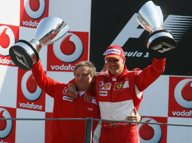 Michael Schumacher mit Jean Todt