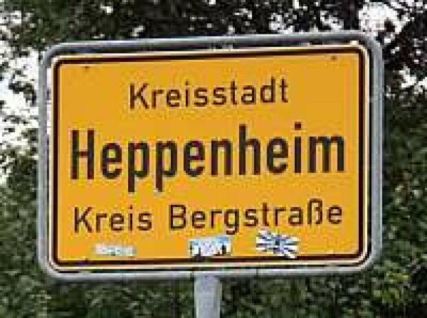 Titel-Bild zur News: Ortstafel von Heppenheim