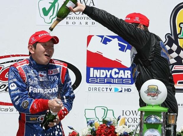 Hideki Mutoh Marco Andretti Hideki Mutoh Marco Andretti