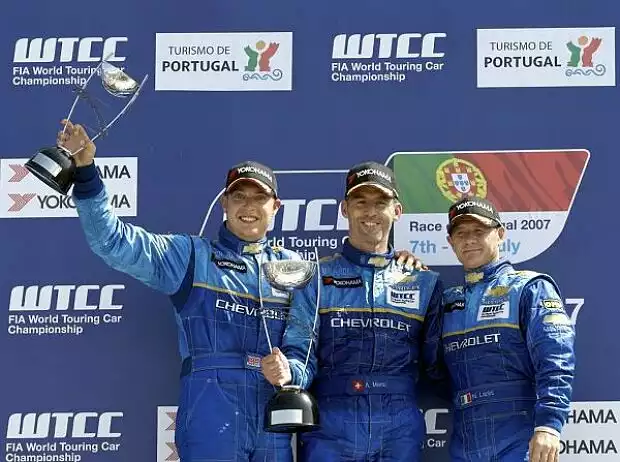 Robert Huff mit Alain Menu und Nicola Larini Titel-Bild zur News: Robert Huff mit Alain Menu und Nicola Larini