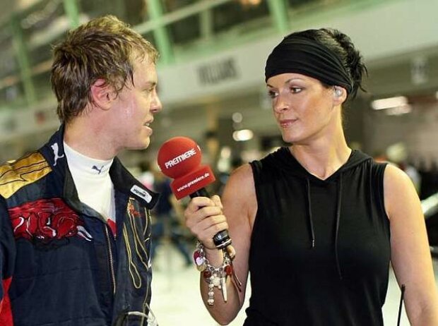 Titel-Bild zur News: Sebastian Vettel und Tanja Bauer