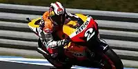 Bild zum Inhalt: Pedrosa auf dem Podest, Hayden kämpferisch