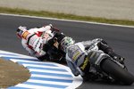 Andrea Dovizioso (JiR-Scot) vor Shinya Nakano (Gresini) 