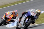 Jorge Lorenzo (Yamaha) vor Nicky Hayden (Honda)