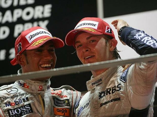 Lewis Hamilton und Nico Rosberg 