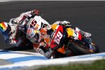 Nicky Hayden vor Alex de Angelis