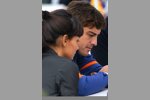 Fernando Alonso (Renault) mit Ehefrau Raquel Rosario