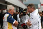 Pat Symonds (Chefingenieur) (Renault) und Ross Brawn (Teamchef) (Honda F1 Team) 