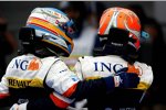 Fernando Alonso und Nelson Piquet Jr. (Renault) 