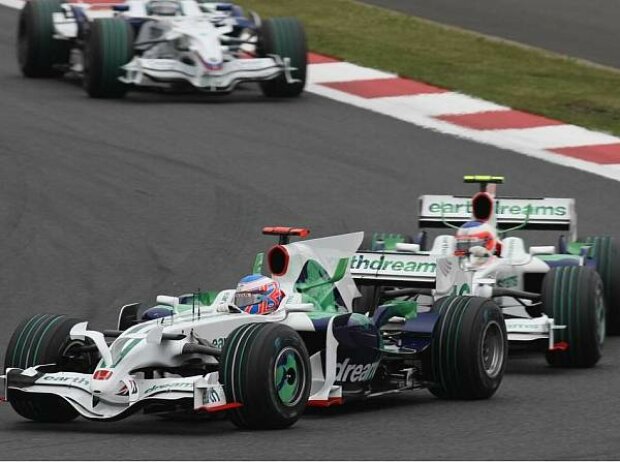 Titel-Bild zur News: Jenson Button Rubens Barrichello