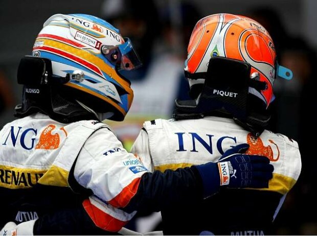Fernando Alonso und Nelson Piquet